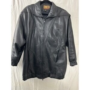 VTG‎ G-III Leather Made In Korea Mens Sz Medium Bomber Style Jacket Coat Starboy
